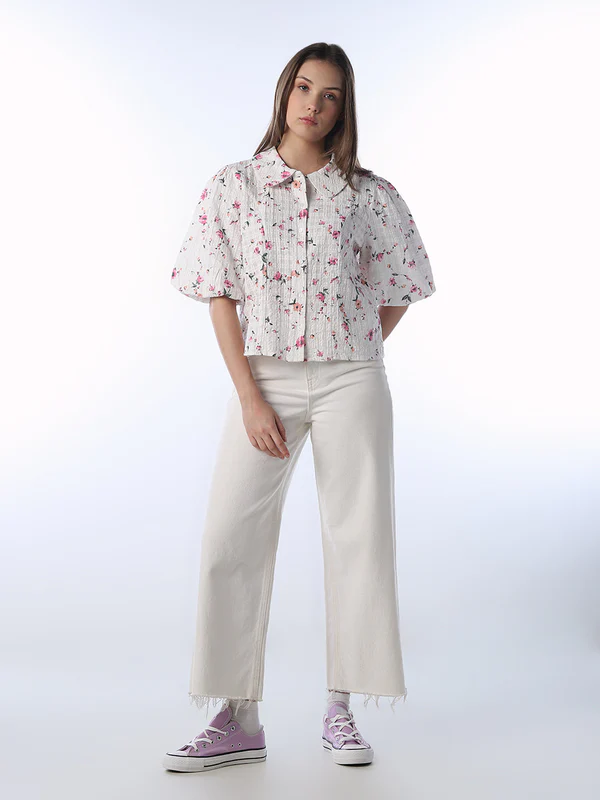 Ruffle Collar Shirt