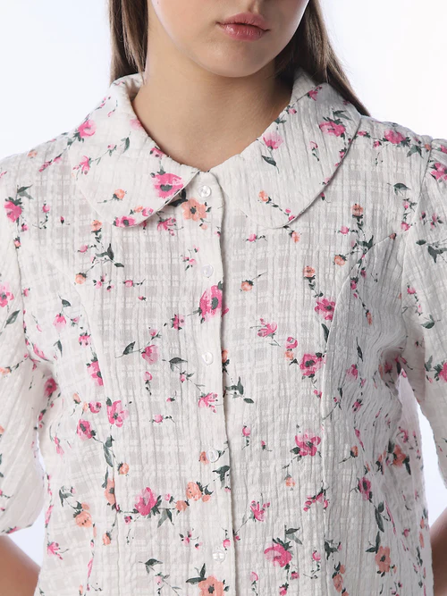 Ruffle Collar Shirt