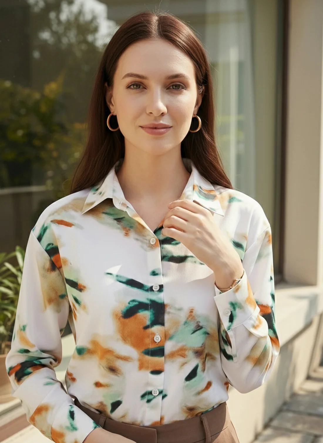 Smocked Cuff Shirt