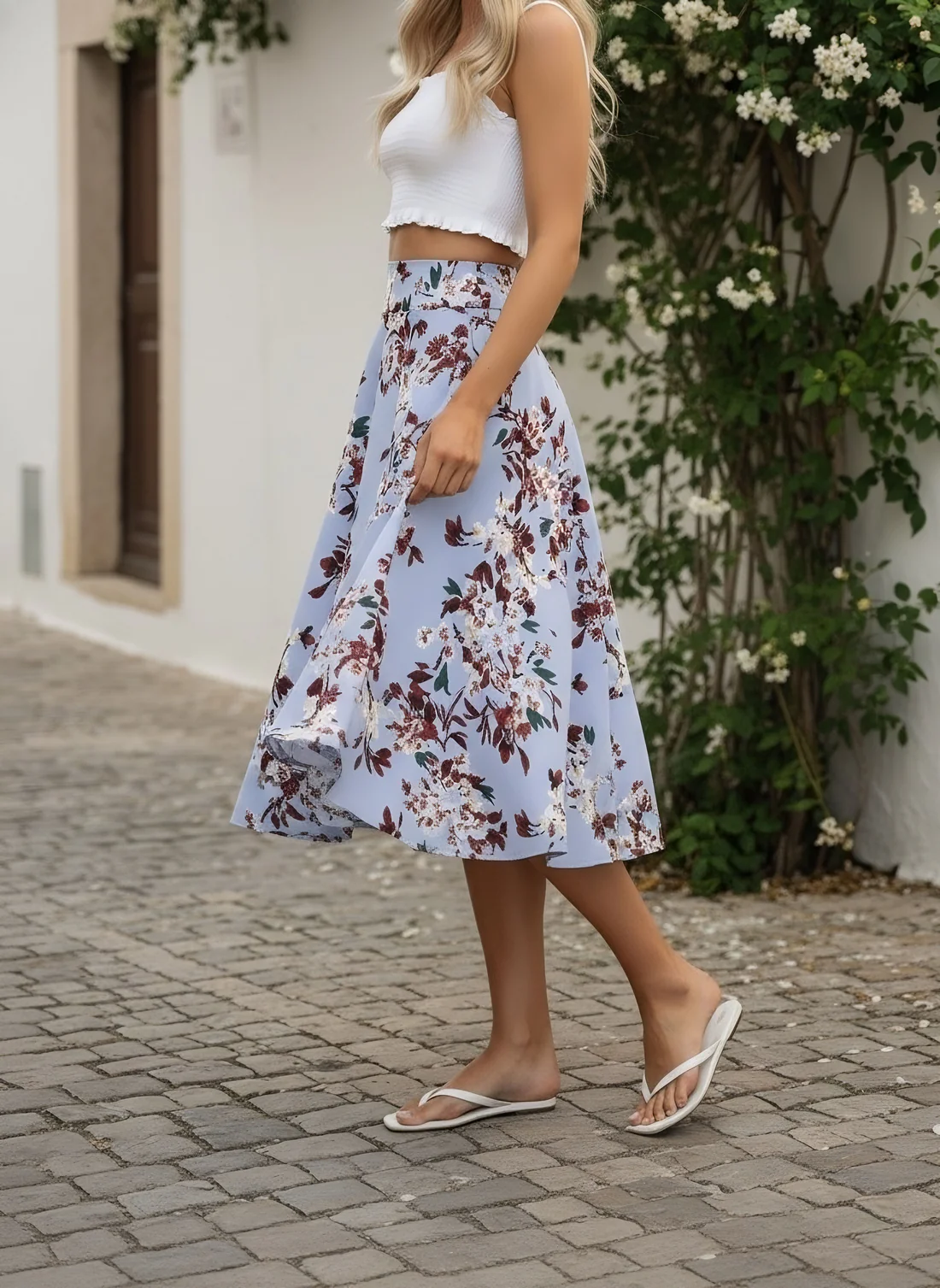 Smocked Waist Skirt