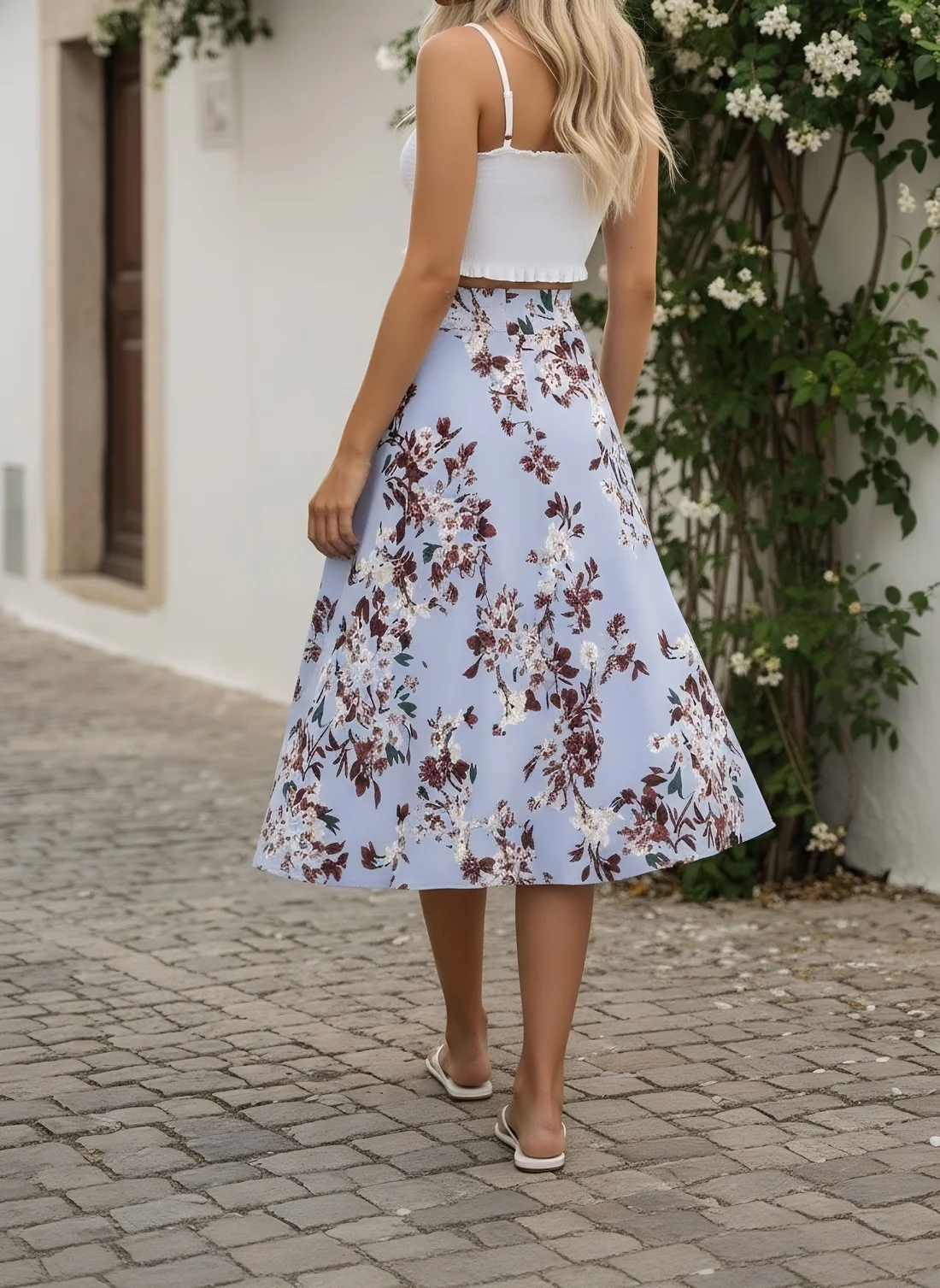 Smocked Waist Skirt