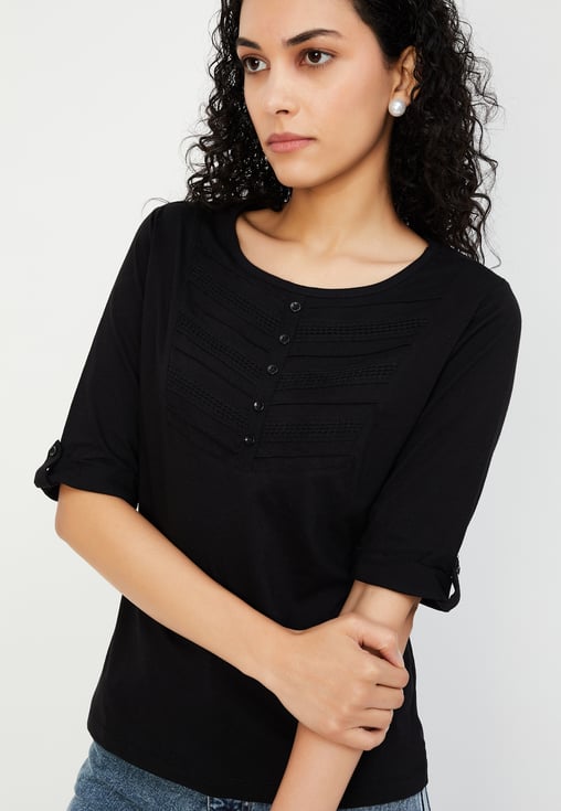 Solid Ribbed Top
